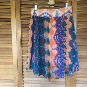 HD in Paris silk skirt Anthropologie NWOT!